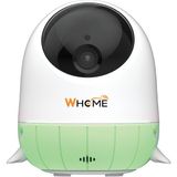 Botech Whome Yapay Zeka Destekli 360° Bebek Kamerası + Gece Görüşlü (Ninni Söyleyen, Uyku Raporu) - Beyaz - Yeşil