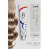 Botego Profesyonel Krem Saç Boyası - 9.12 İnci Çok Açık Kumral 100 ml - Plex, Keratin, Seramid