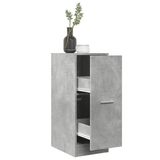 Botiquín gri beton 30 x 41 x 77,5 cm: şık ahşap mobilya, mühendislik metal kılavuzlu kaliteli metal kılavuzlu ev, ofis, oturma odası veya yatak odasını düzenlemek için