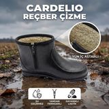 Botmax Cardelio Erkek Reçber Çizme (Yün Iç Astar) - Cardelio - Siyah - 44