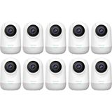 Botslab 360+ C211 2k Pro Large Bundle Wifi 360° Akıllı Güvenlik Kamerası Bebek Monitörü Evcil Hayvan Kamerası Iç Mekan Kamerası Ip Kamera 10'lu Paket (Distribütör Garantili) - Beyaz