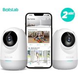 Botslab 360+ C211 2k Pro Mini Bundle Wifi 360° Akıllı Güvenlik Kamerası Bebek Monitörü Evcil Hayvan Kamerası Iç Mekan Kamerası Ip Kamera 2'li Paket (Distribütör Garantili) - Beyaz
