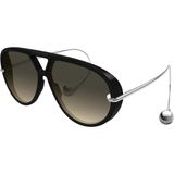 Bottega Veneta 1273S 010 63-12 Unisex Güneş Gözlüğü - Siyah