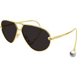 Bottega Veneta 1437S 001 64-12 Güneş Gözlüğü - Altın
