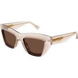 Bottega Veneta Bv 1218S 003 52 Kadın Güneş Gözlüğü - Krem