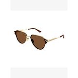 Bottega Veneta Bv 1271S Oval Kahverengi Unisex Güneş Gözlüğü