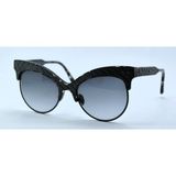 Bottega Veneta BV0014S 006 Cat Eye Gri Degrade Kadın Güneş Gözlüğü - Siyah