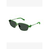 Bottega Veneta Bv1185S Metal Yeşil Unisex Güneş Gözlüğü