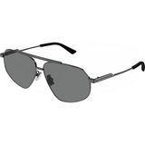 Bottega Veneta BV1194S 001 Gunmetal Gri Unisex Güneş Gözlüğü