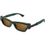 Bottega Veneta BV1308S 003 Unisex Güneş Gözlüğü - Yeşil