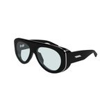 Bottega Veneta BV1362S 004 Siyah Açık Mavi Unisex Güneş Gözlüğü - Siyah - Mavi