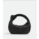 Bottega Veneta Jodie Small - Kadın Deri Çanta - Örgü Desenli - Clutch El Çanta - Siyah