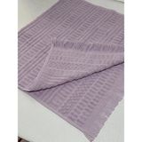 Botti Home %100 Pamuk Saçaklı El ve Yüz Havlusu, Pamuklu Jakarlı Misafir Havlusu 50 x 90 Cm, Çeyizlik Yumuşak Havlu - Lila - 1 Adet El Ve Yüz Havlusu