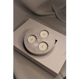 BOTTİKO Bottiko Beton 3 Göz Tealight Mumluk gri