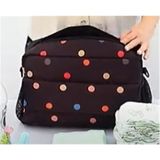 Boubou BSO-1001 Siyah Puantiyeli Bebek Arabasi Organizer Çanta