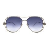 Boucheron 0030S 002 55 Unisex GRİ Damla Çerçeve Güneş Gözlüğü