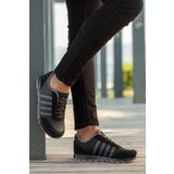 BOUIS Erkek Siyah Bağcıklı Günlük Rahat Taban Şık Tasarım Yürüyüş Casual Sneaker Spor Ayakkabı