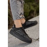 BOUIS Kadın Siyah Gri Füme Detaylı Casual Yürüyüş Ayakkabısı Konforlu Düz Taban Ultra Yumuşak Sneaker