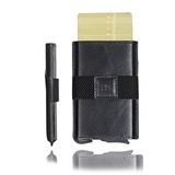BOULETTA AirTag Cüzdan Açılır Kart Tutucu - Deri RFID Minimalist Cüzdan Erkekler Kadınlar için, Thomson BlackBlack, Minimalist