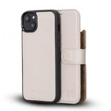 Bouletta Apple iPhone 14 Plus Uyumlu Deri Cüzdanlı Kılıf MWWN ERC3 Bej