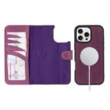 BOULETTA Apple iPhone 16 Pro Max için Cüzdan Kılıf Magsafe Uyumlu, Düşme/Darbe Koruması, Çıkarılabilir Manyetik Kapaklı Kapak, Güçlü Mıknatıslar, Kickstand, Tam Tahıl Deri 2'si 1 Arada Cüzdan, 6,9 inç
