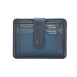 Bouletta BLW019 BRN4EF Slim Çok Bölmeli Deri Mavi Unisex Kartlık