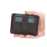 Bouletta BLW019 FL18 Kahve Slim Çok Bölmeli Unisex Deri Kartlık