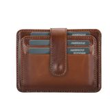 Bouletta BLW019 RST2EF Slim Çok Bölmeli Taba Deri Unisex Kartlık