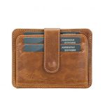 Bouletta BLW019 V18 Slim Çok Bölmeli Taba Deri Unisex Kartlık