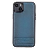 Bouletta BRN4 Apple iPhone 14 Plus Deri Standlı Mavi Cep Telefonu Arka Kapak