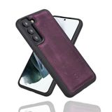 Bouletta CZ7 Mor Samsung Galaxy S22 Plus Uyumlu Deri Arka Kapak