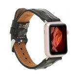 Bouletta DE5 42-44-45 mm Siyah Apple Watch Uyumlu Deri Kordon