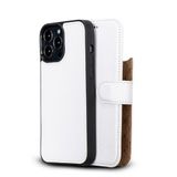 Bouletta F3 Beyaz Apple İphone 13 Pro Uyumlu Deri Cüzdanlı Kılıf