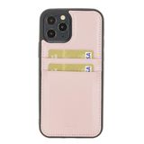 Bouletta FXC-CC Deri Telefon Kılıfı iPhone 12 6.1inç NU2 Pembe