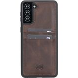 Bouletta FXC-CC Deri Telefon Kılıfı Samsung S21 Plus TN03 Kahve