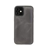 Bouletta FXC Deri Telefon Kılıfı iPhone 12 5.4inç TN18EF Gri