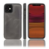 Bouletta FXC Deri Telefon Kılıfı iPhone 12 6.1inç TN18EF Gri