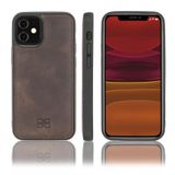 Bouletta FXC Deri Telefon Kılıfı iPhone 12 6.7inç TN03 Kahve