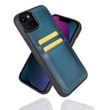 Bouletta FXCP BRN4 Apple iPhone 14 Pro Max Deri Mavi Cep Telefonu Arka Kapak