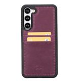 Bouletta FXCP CZ7 Samsung Galaxy S23 Plus Deri Mor Cep Telefonu Arka Kapak