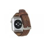 Bouletta G2 38-40-41 mm Kahverengi Apple Watch Uyumlu Deri Kordon
