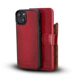 BOULETTA iPhone 14 Kılıf Cüzdan Magsafe için - Hakiki Deri Manyetik Ayrılabilir Folio Telefon Kapağı RFID Kart Tutucu ile 3 Yuvaları 6.1 '' Erkekler Kadınlar için