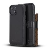 BOULETTA iPhone 14 Plus Kılıf Cüzdan Magsafe - Gerçek Deri Manyetik Sökülebilir Folyo Telefon Kılıfı RFID Kart Tutuculu 3 Yuvalı 6,7 inç Siyah