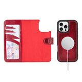 BOULETTA iPhone 16 Pro Max Kılıf ile Uyumlu Deri Cüzdan Kadın ve Erkek Tam Tahıl Deri, Kickstand, 2'si 1 Arada Cüzdan Çıkarılabilir Manyetik Kapaklı Kapak, Güçlü Mıknatıslar, Magsafe Uyumlu, 6,9 inç