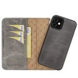 Bouletta MW Deri Telefon Kılıfı iPhone 12 5.4inç TN18EF Gri RFID