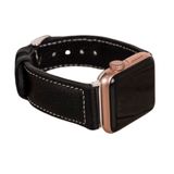 Bouletta NM4-AS1 Siyah Apple Watch 42-44-45 mm Uyumlu Deri Kordon