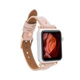 Bouletta RG NU1 38-40-41 mm Pembe Apple Watch Uyumlu Deri Kordon
