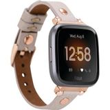 Bouletta RT ERC3 Apple Watch 42-44-45 mm Bej Uyumlu Deri Kordon