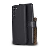 BOULETTA Samsung Galaxy S22 Plus için Cüzdan Kılıf - Deri Çıkarılabilir Manyetik RFID Flip Folio Telefon Kılıfı, Erkekler ve Kadınlar için 4 Kart Yuvalı 15,6 cm Siyah