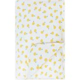 Boumini 100x150 cm Pamuklu Bebek Battaniye Çift Taraflı Elyaf Dolgulu Limonlar Sarı - 3 - 6 Yaş
